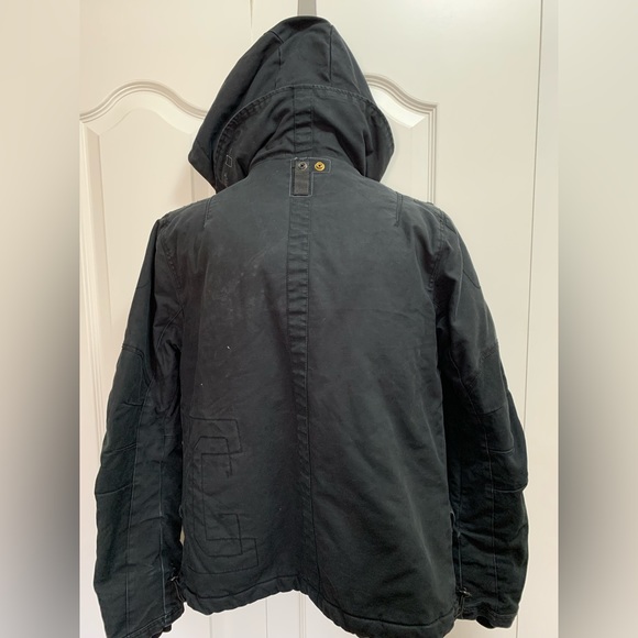 GSTAR RAW 3301 Black Hooded Jacket - Picture 14 of 16